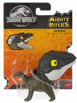 Produktbild von Jurassic World Mighty Little Biters, Dinosaurier-Actionfigur (Mosasaurus)