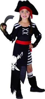Produktbild von GoDan Piraten Totenkopf Kostüm Größe 110-120 cm