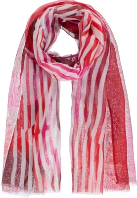 Imagen del producto de Bufanda para mujer, ligera, con estampado gráfico, color rojo. Marca: Passigatti