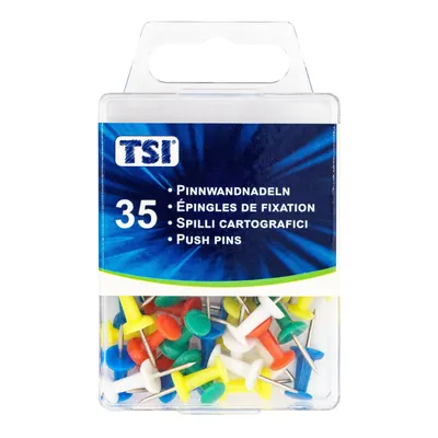 Produktbild von K3T Pinnwandnadeln farbig 35er Hängedose