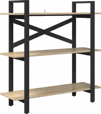 Produktbild von Bücherregal Sonoma-Eiche 100 x 33,5 x 102 cm Holzwerkstoff