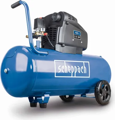 Produktbild von Scheppach Kompressor HC105DC Druckluft | Max Arbeitsdruck 10 bar | 100 L Kesselgröße | Ansaugleistung 322 L/min | ölfrei und vibrationsgedämpft