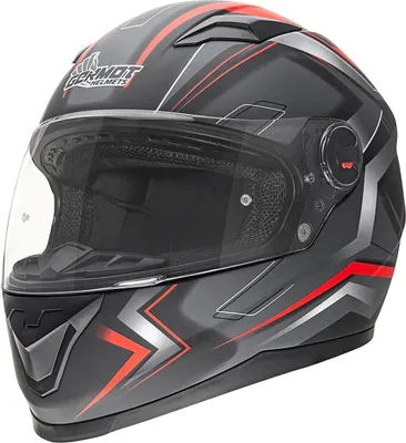 Produktbild von Germot Integralhelm GM 320 , Schwarz Rot, M