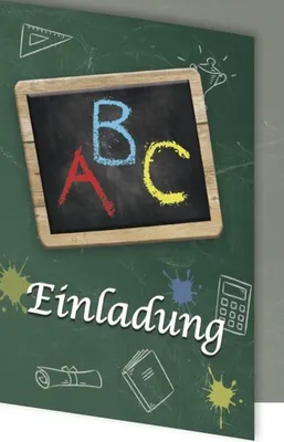 Produktbild von Einladungskarte Tafel 17x12cm 5 Stück