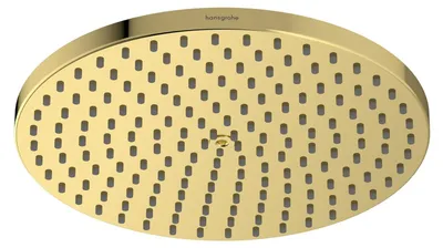 Image de Douche de tête hansgrohe Raindance S, 240 mm, 1 jet PowderRain, finition or poli