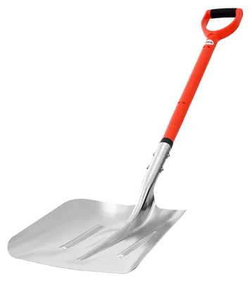 Image de Pelle à neige VEVOR, 350x400 mm Pelle à neige en alliage d'aluminium avec poignées en forme de D, pelle à neige, pelle à neige, outil de déneigement portable pour jardin, voiture, camping