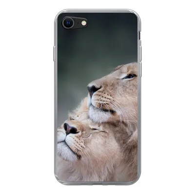 Produktbild von MuchoWow® Handyhülle Schutzhülle Hülle für iPhone 8 Löwe - Wilde Tiere - Big Five Silikon Softcase Handy Hülle - Schutzhaube