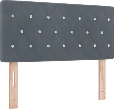 Produktbild von vidaXL Kopfteil Dunkelgrau 100 cm Samt