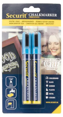 Produktbild von Securit BL-SMA510-BU, Blau, Bullet, 2 Stück(e)