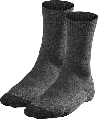 Produktbild von FALKE Herren Socken 2er Pack - Trekking Socken TK2, Polsterung, Merino-Wollmix Anthrazit (3180) 46-48