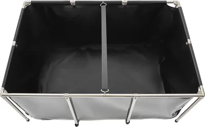 Produktbild von SucceBuy Fischteich Segeltuch Koi-Aquarium 1023,3L mit Sichtfenster