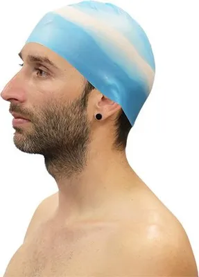 Obrázek produktu pro Vícebarevná silikonová koupací čepice (různé)