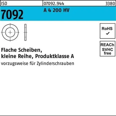 Produktbild von Reyher  Scheiben ISO 7092 A 4 4(4,3x8x0,5) HV (2000 Stück)