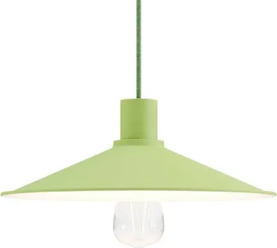 Immagine prodotto di Creative-Cables Lampada a sospensione Italy completa di cavo tessile, paralume Swing Pastel e finiture in metallo