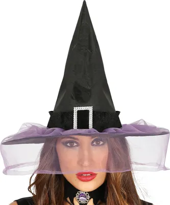 Produktbild von Hexe Hut Zauberspinnen Mythischer Kopfschmuck Halloween Zubehör Kostüm Karneval Fantasie Feier Magie Spuknacht Fasching Mystische Verkleidung Party Klassisch Verhext Zylinder, Farbe: Schwarz