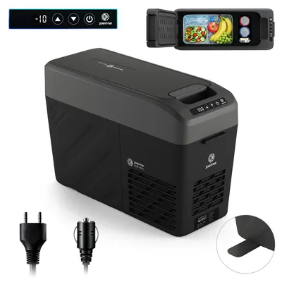 Produktbild von Peme Quest 14 Kompressor-Kühlbox 15L Elektrischer Autokühlschrank 12V 230V Mini Kühlbox & Gefrierbox Auto bis -20°C Reisekühlschrank für Camping, LKW