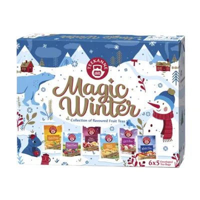 Produktbild von TEEKANNE - Magic Winter – Natürliche Früchtetee-Mischung – 6 x 5 Teebeutel (71,25 g)