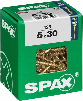 Produktbild von Spax Universalschrauben 5.0 x 30 mm PZ 2 - 125 Stk.