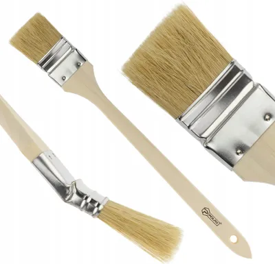 Image de Pinceau anguleux pour radiateur avec manche en bois 50 mm Polax