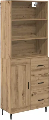 Obrázek produktu pro Vysoký bufet se zásuvkou Artisanový dub 69,5 x 34 x 180 cm