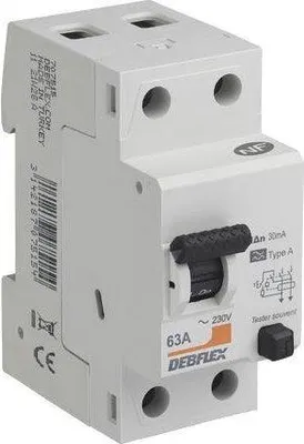 Immagine prodotto di Interruttore differenziale tipo A DEBFLEX 63 A