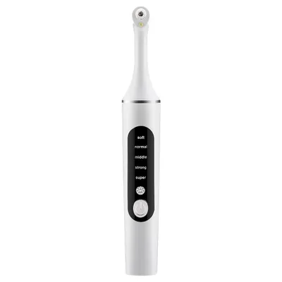 Produktbild von Elektrischer Zahnpolierer, 6 Aufsätze, LED-Licht, 5 Stufen, Zahnstein-Entferner, USB-C – Weiß