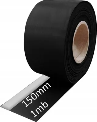 Obrázok produktu pre EPDM zásterka s butylovým pásikom 150 mm/1 m, inštalácia s membránovou tesnosťou, utesnenie