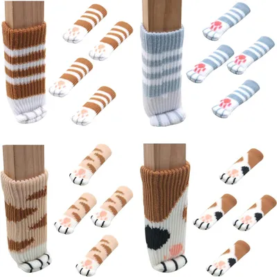 Imagen del producto de Calcetines elásticos para patas de muebles, 16 unidades, 11 x 3,5 cm, para sillas y mesas