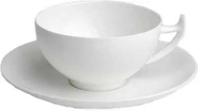 Produktbild von Tasse mit Untertasse Epsilon 180ml weiß Porzellan TeaLogic