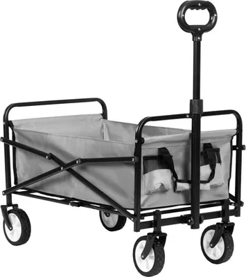 Obrázek produktu pro MultiGarden TC-005 Skládací zahradní/plážový přepravní vozík, 48×90 cm, šedý