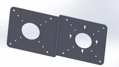 Produktbild von ALLNET VESA_MINIPC_PLATE, Schwarz