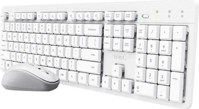 Produktbild von Trust Ody II Wireless US - Set (Tastatur + Maus)  weiß