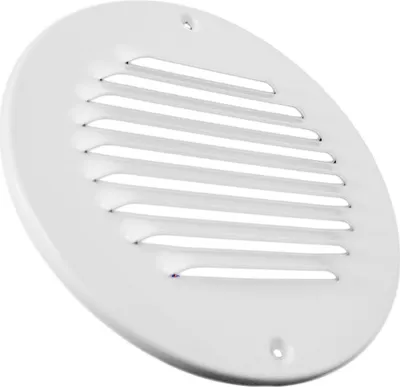 Produktbild von Lüftungsgitter LG R 150 W Rund Lamellengitter Alu Weiß PVD Ø 150  Abluftgitter