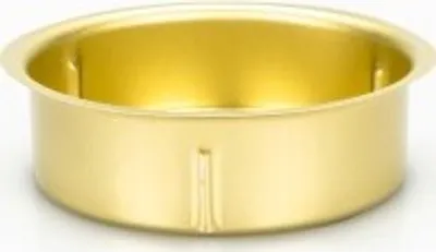 Produktbild von Teelichthalter in Gold, Größe frei wählbar mit Ø zwischen 40 und 70mm | Teelichttüllen, Größe:Ø 70 mm | 50 Stück