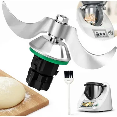 Obrázek produktu pro Teigmesser – náhradní díl pro kuchyňské roboty TM6/TM5 – nerezová ocel – nůž na hnětení těsta a míchací nůž