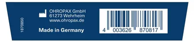 Obrázok produktu pre Ohropax Detské silikónové štuple do uší 8 ks