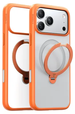 Zdjęcie produktu dla Torras - Ostand Spin MagSafe Series Etui na iPhone 17 Pro - pomarańczowe