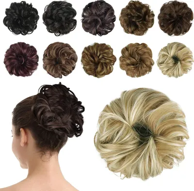 Produktbild von Haarteil dutt Haarknoten Hochsteckfrisuren Haarverlängerung Pferdeschwanz