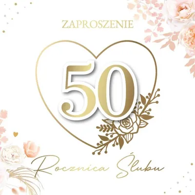 Zdjęcie produktu dla Zaproszenie Rocznica Ślubu (5szt) - Armin Style