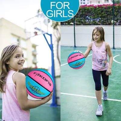 Produktbild von Basketball Kinder, Größe 3/5/7, pink, für Innen und Außen