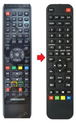 Produktbild von Ersatz Fernbedienung für Medion MD83425 - NC128