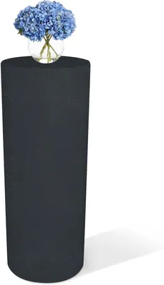 Productafbeelding van Cilindrische Zuil - Decoratieve Tafel - Feestelijke Decoratie - Modern Strak Design - 70 cm Hoog - Grafiet