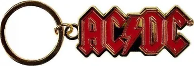 Produktbild von AC/DC Logo Gold Schlüsselanhänger