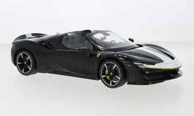 Produktbild von Bburago BBU18-16910BLACK - 1/18 - Ferrari SF90 Stradale, schwarz/weiss - Neu
