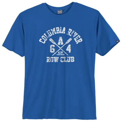 Produktbild von Ahorn Sportswear Übergrößen T-Shirt Print royalblau