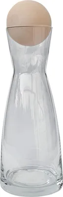Produktbild von Glas-Karaffe mit Zirben-Kugel Wasserkaraffe 40.10-007