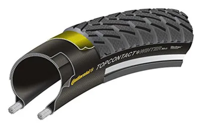 Immagine prodotto di Continental 0100713 Top CONTACT Winter II Pneumatico invernale Premium, 37-622 (28x1 3/8x1 5/8'), pieghevole, nero/riflettente
