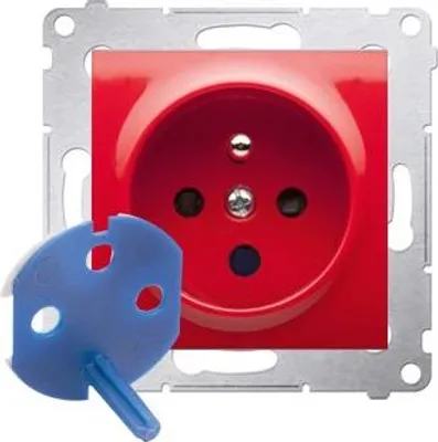 Produktbild von Kontakt-Simon DGD1.01/22, Rot, Kunststoff, IP20, 250 V, 75 mm, 38 mm