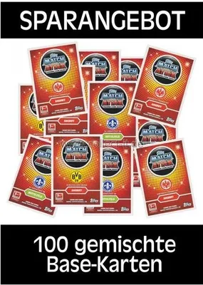 Produktbild von Topps Match Attax - 2016/17 - 100 gemischte Base-Karten - Deutsch