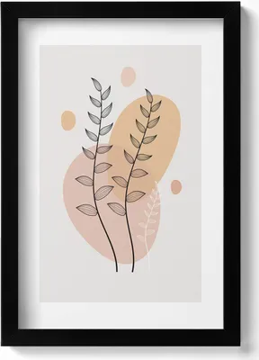 Produktbild von Gerahmtes Kunstwerk– Wandbild mit Rahmen – Gerahmtes Bild  – Wanddekoration – 20x30 cm – Schwarz
